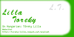 lilla toreky business card