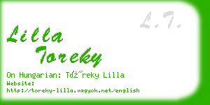 lilla toreky business card